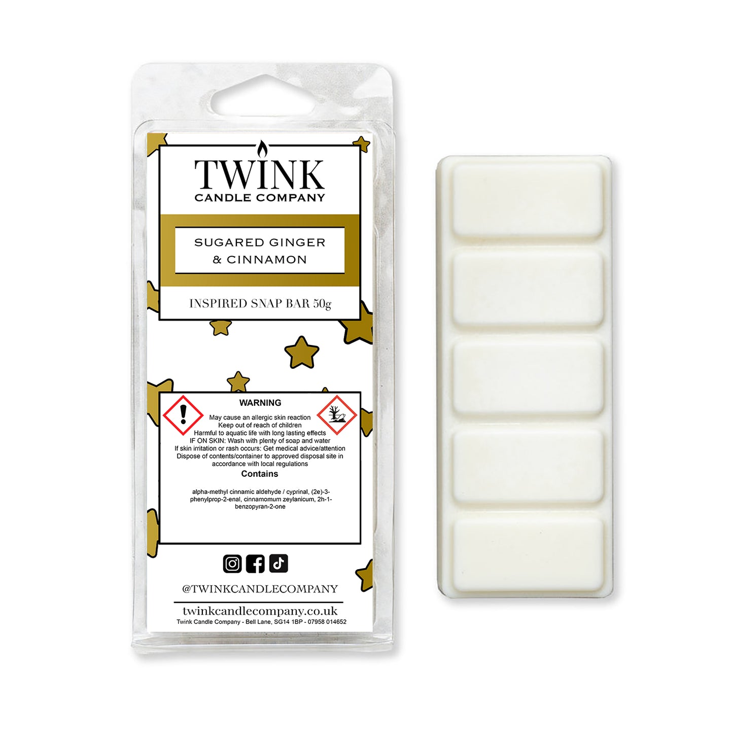 Sugared Ginger & Cinnamon (50g) Wax Melt Snapbar