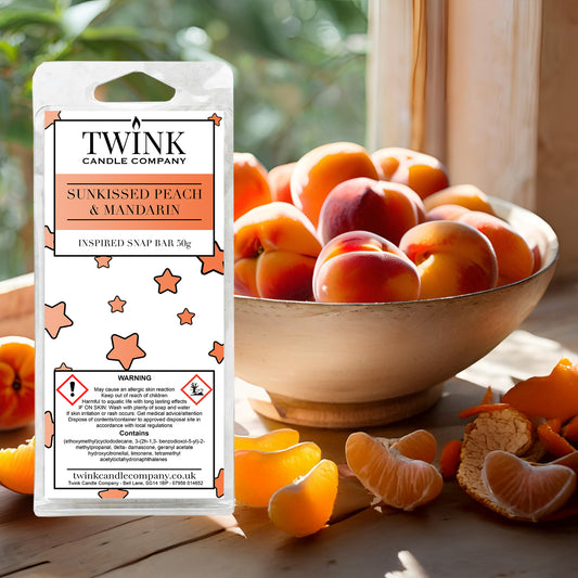 Sunkissed Peach & Mandarin (50g) Wax Melt Snap Bar