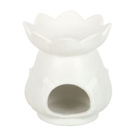 Lotus flower wax and oil burner by Twink Candle Company, seen from another angle
