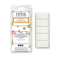Toasted Marshmallow (50g) soy wax melt snap bar by Twink Candle Company — vanilla sugar, toasted marshmallow and caramel