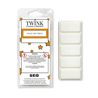 Trick or Treat (50g) soy wax melt snap bar by Twink Candle Company — sweet candy, soft caramel and vanilla