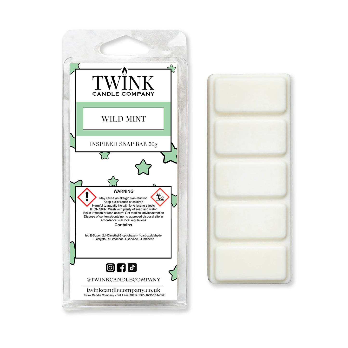 Wild Mint (50g) Inspired Wax Snap Bar