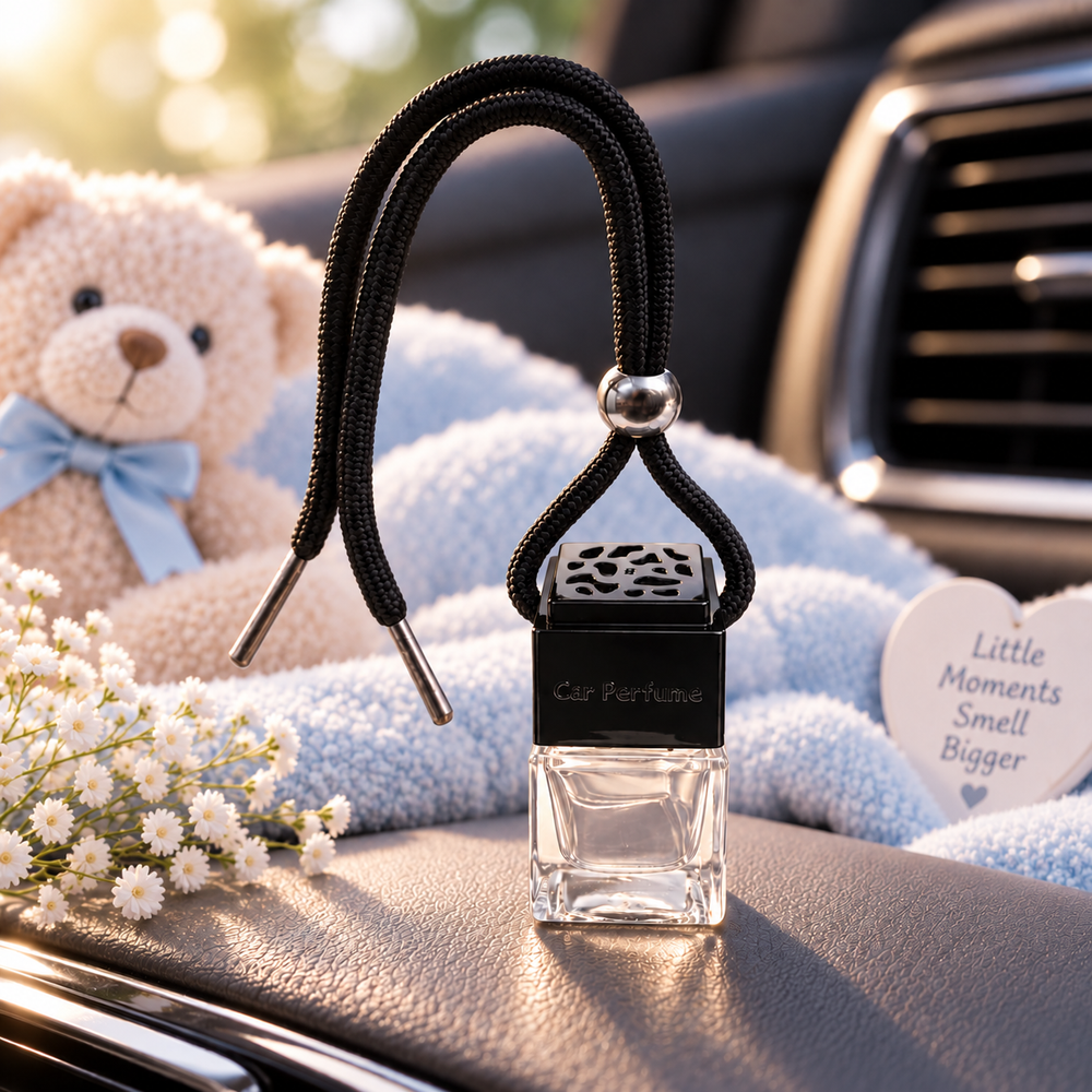 Baby Powder car diffuser by Twink Candle Company — a soft, clean-scented hanging car air freshener
