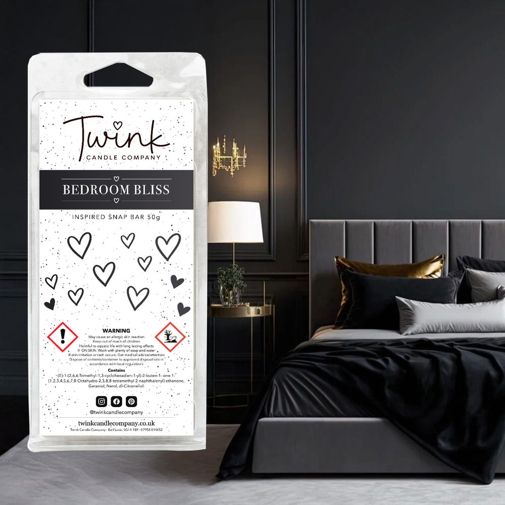 Bedroom Bliss inspired soy wax melt snap bar by Twink Candle Company
