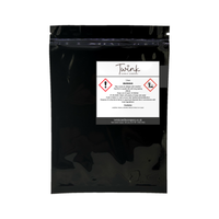 Black Orchid car air freshener by Twink Candle Company, back of pack showing scent notes and how to use