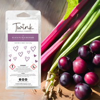 Black Plum & Rhubarb soy wax melt snap bar by Twink Candle Company