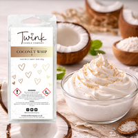 Coconut Whip inspired soy wax melt snap bar by Twink Candle Company