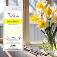 Daffodil & Vanilla inspired soy wax melt snap bar by Twink Candle Company