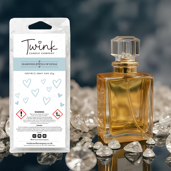 Diamonds (Jewels of Dubai) inspired soy wax melt snap bar by Twink Candle Company