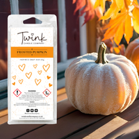 Frosted Pumpkin soy wax melt snap bar by Twink Candle Company