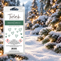 Frosted Spruce inspired soy wax melt snap bar by Twink Candle Company