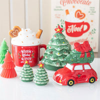 Hot chocolate mug wax/oil burner by Twink Candle Company, festive display