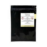 Lemongrass & Ginger car air freshener by Twink Candle Company, back of pack showing scent notes and how to use