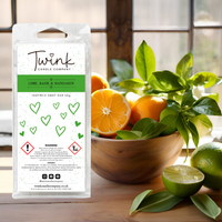 Lime, Basil & Mandarin soy wax melt snap bar by Twink Candle Company