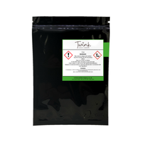 Lime, Basil & Mandarin car air freshener by Twink Candle Company, back of pack showing scent notes and how to use
