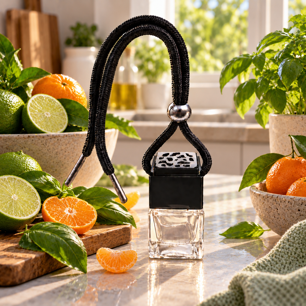 Lime, Basil & Mandarin car diffuser by Twink Candle Company — a fresh, citrus designer-inspired dupe car air freshener