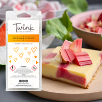 Rhubarb & Custard soy wax melt snap bar by Twink Candle Company