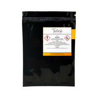 Rhubarb and Custard car air freshener by Twink Candle Company, back of pack showing scent notes and how to use