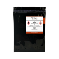 Rich Leather & Tobacco car air freshener by Twink Candle Company, back of pack showing scent notes and how to use