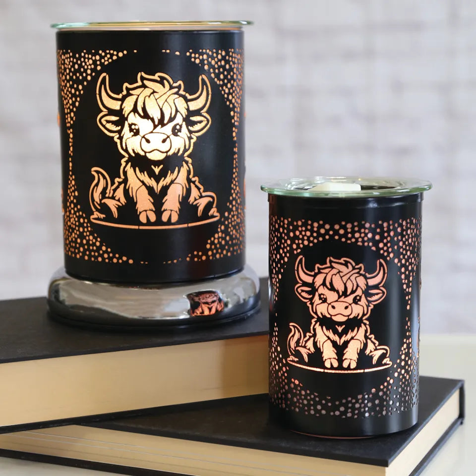 Highland Cow Black Touch Melter Wax/Oil Burner