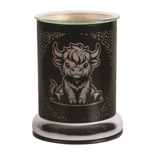 Highland Cow Black Touch Melter Wax/Oil Burner