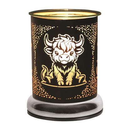 Highland Cow Black Touch Melter Wax/Oil Burner