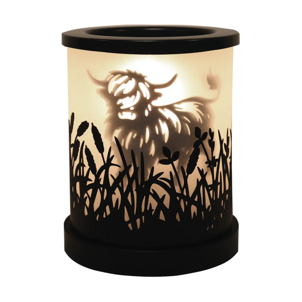 Highland Cow Black Shadow Wax/Oil Burner