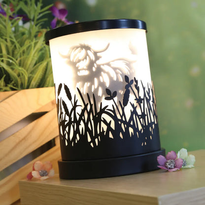 Highland Cow Black Shadow Wax/Oil Burner