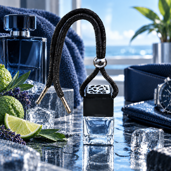Savage car diffuser by Twink Candle Company — a fresh, aftershave-inspired dupe hanging car air freshener