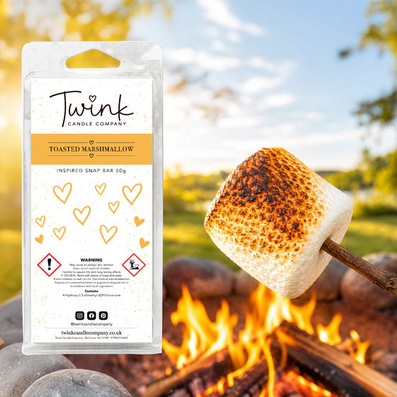 Toasted Marshmallow soy wax melt snap bar by Twink Candle Company