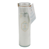 Black Tea Vetiver Tube Candle with Green Flourite Crystals view 1