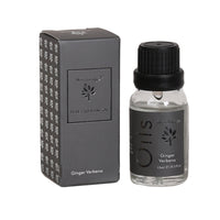 Woodbridge Ginger Verbena essential oil 15ml bottle and box on a white background