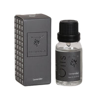 Woodbridge Lavender essential oil 15ml bottle and box on a white background
