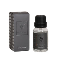 Woodbridge Pink Champagne essential oil 15ml bottle and box on a white background