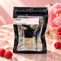 Yara car air freshener by Twink Candle Company, hanging vent diffuser styled in a home setting
